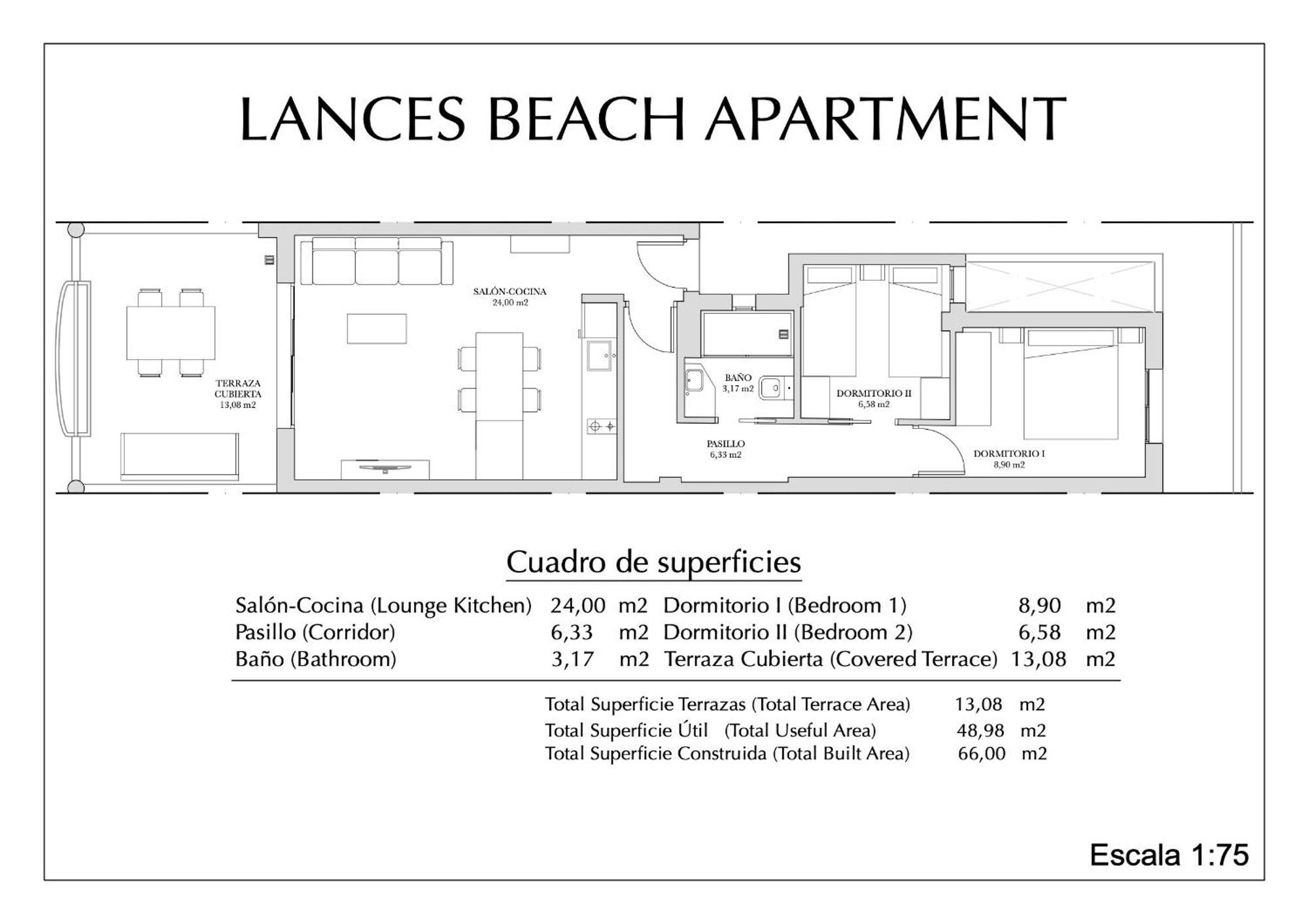 Lances Beach Penthouses Tarifa Bagian luar foto