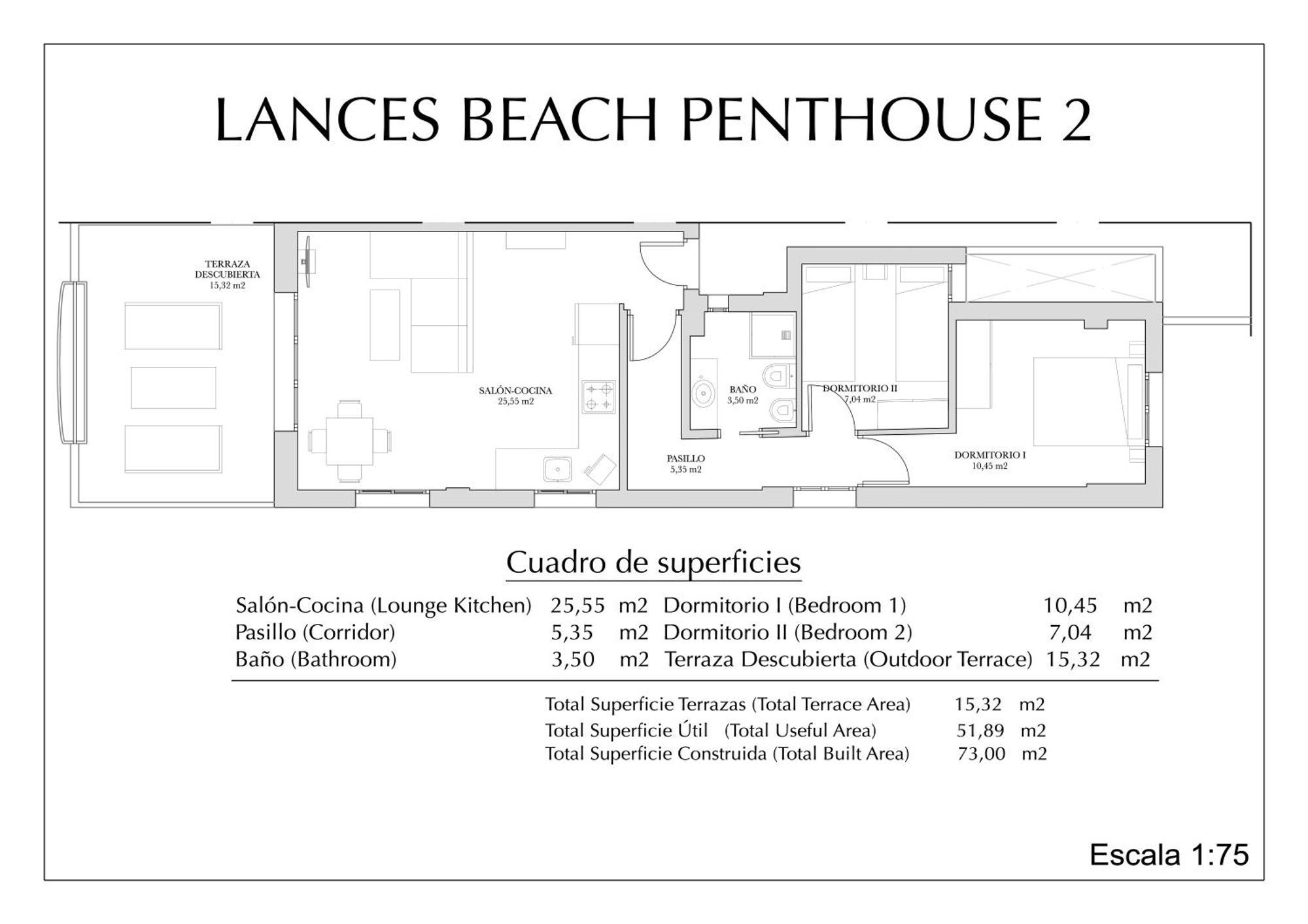 Lances Beach Penthouses Tarifa Bagian luar foto